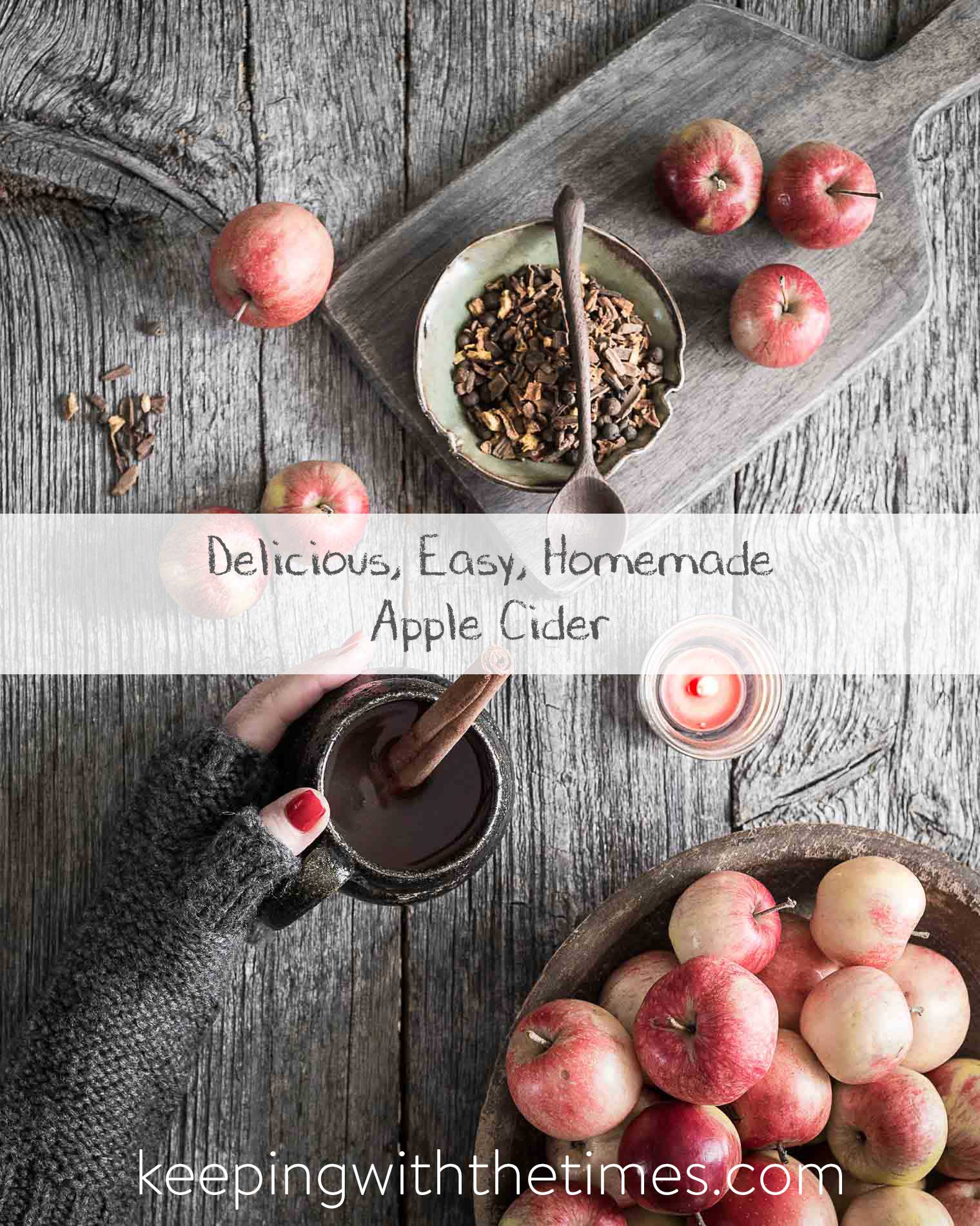 Homemade apple cider is so easy to make, I’m shocked I haven’t tried it before! But I suppose the only time I'd think about making apple cider is when I have so many apples I don't know what to do with them—which is what happened this year. Keeping With the Times