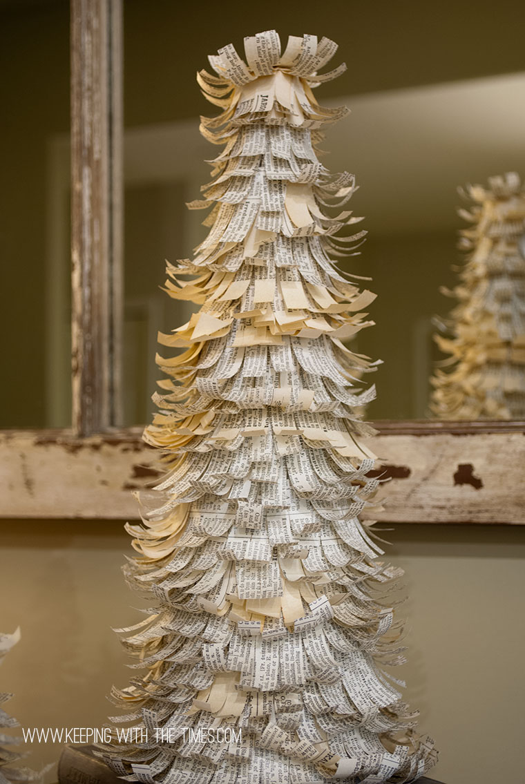Dictionary Paper Trees, vintage, christmas