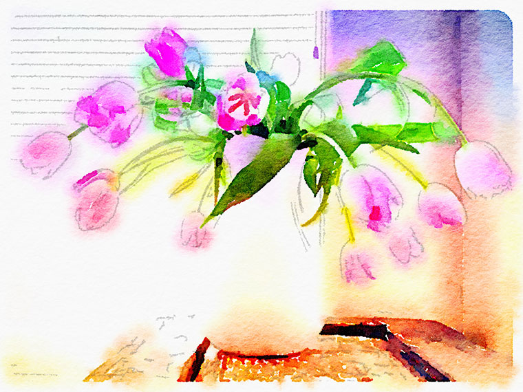 tulipswatercolour