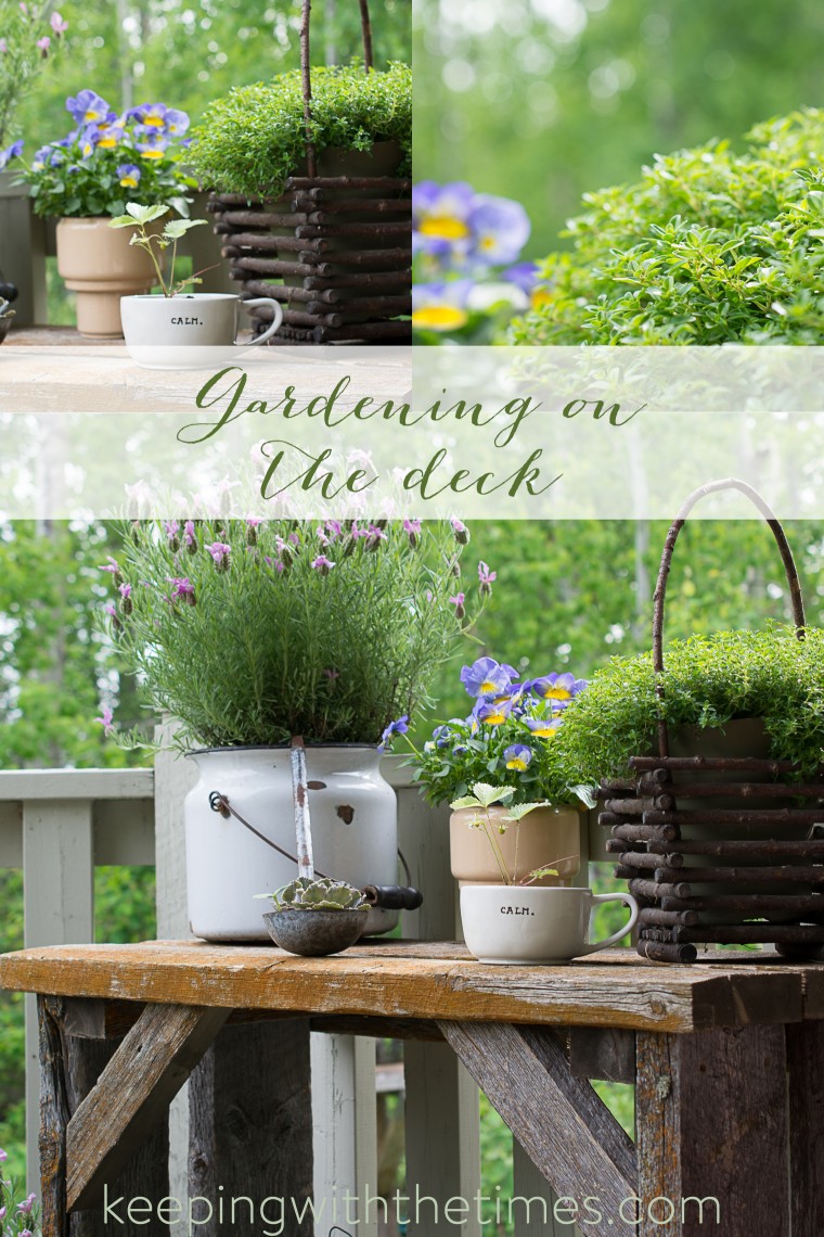Barn Wood Inspired Garden, Deck Gardening, Gardening in Small Spaces, Keeping With the Times