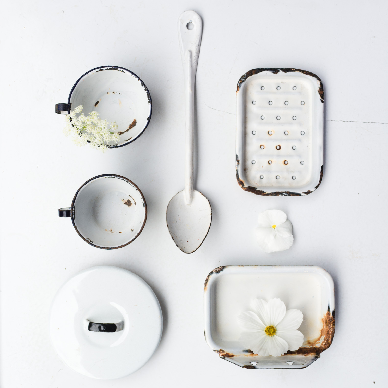 Sunday Sundries, Creative Drive, Keeping With the Times, enamelware