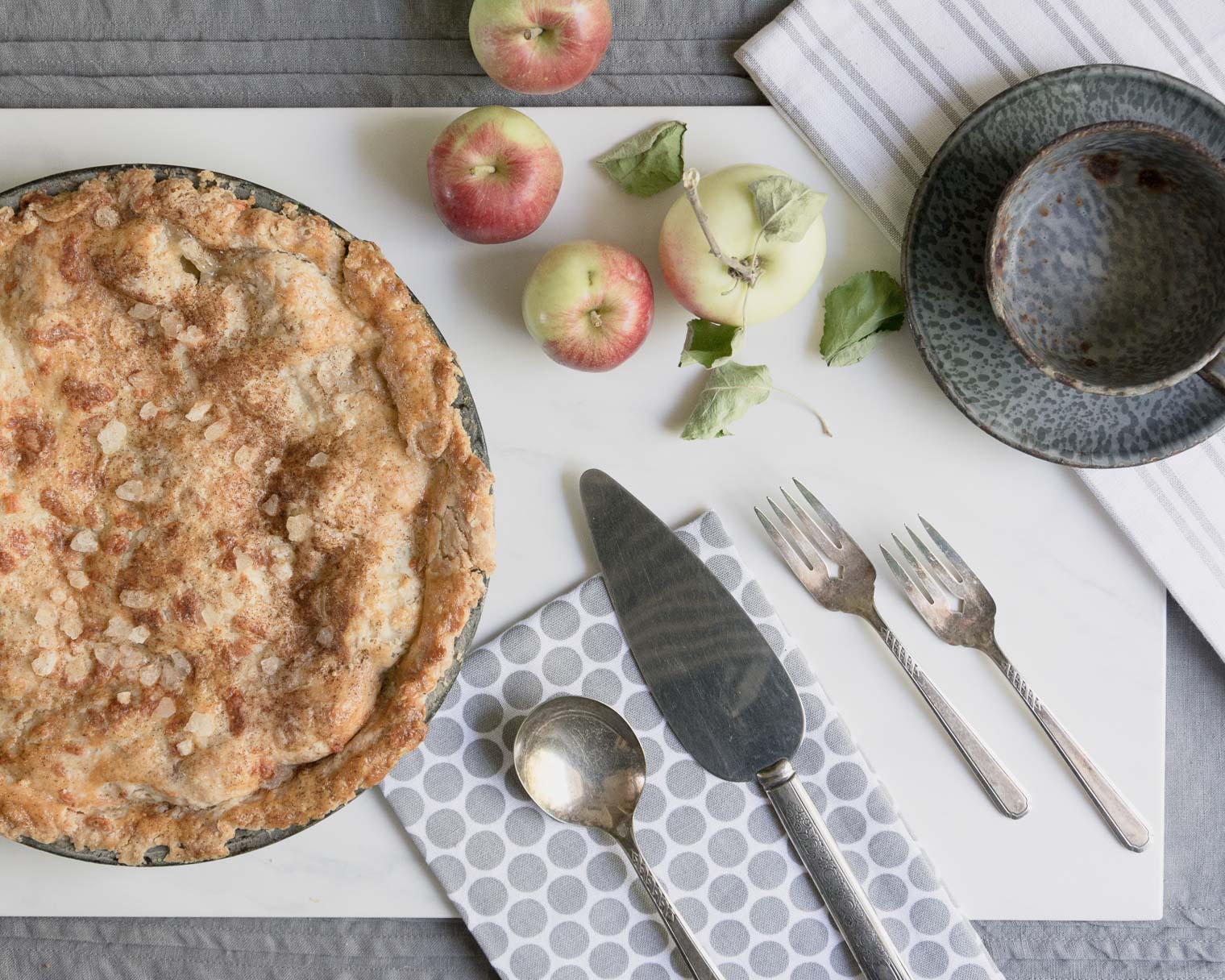 Apple Pie with Rustic Crust, Keeping With the Times, Autumn Apples